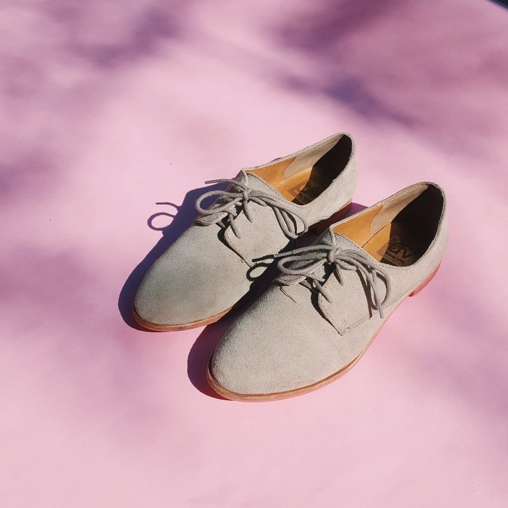 Dolce Vita mini clay suede Oxford loafers